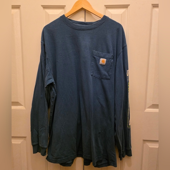 Carhartt Other - Carhartt Men's Workwear Graphic Sleeve Long Sleeve T-Shirt-Size 2XL💙